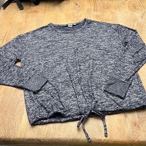 Gap Navy Blue Space Dye Top